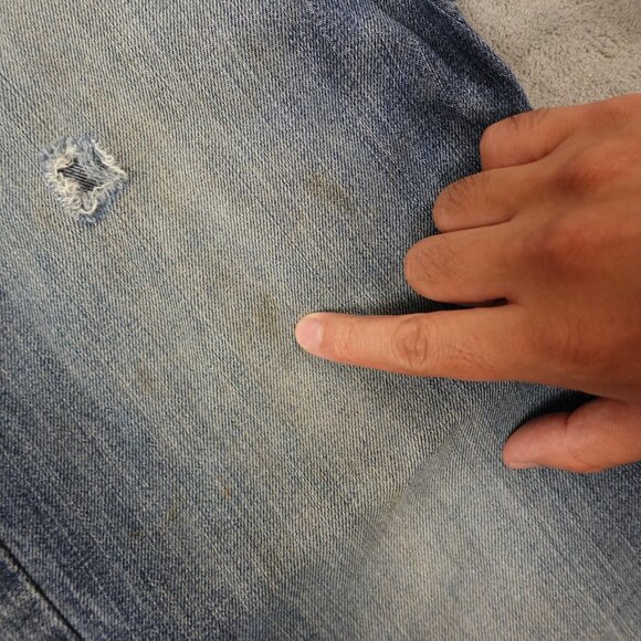 Ariat M4 Low Rise Bootcut Men’s Jeans 34x32 Blue Distressed Durango Denim - Fair - Picture 7 of 16